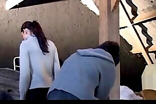Brunette spanked and fucked for being lazy