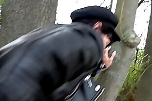Public Agent Mouthful of cum and fuck for sexy brunette babe Sasha Colibri