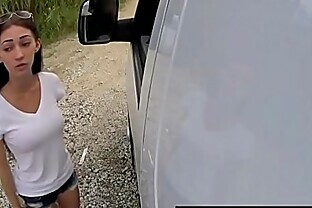 Teen Hitchhiker Crystal Rae Fucks For A Ride
