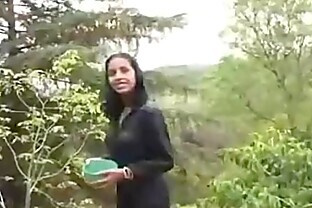 Large tits milked into a bowl