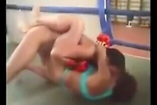Beautiful Russian womens bikini wrestling match female wrestling sideheadlock