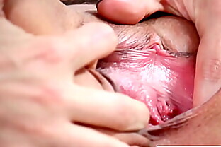 Abigail fucks herself til her makeup is smeared off