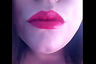 He's Lips Mad! BBW Tina Snua Talks Dirty Wearing Red Lipstick