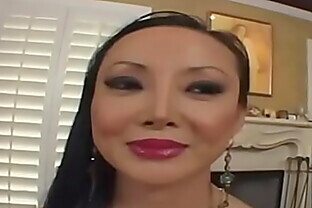 37 years old asian milf sucking a white cock
