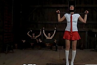 Stormy caning for lusty playgirl