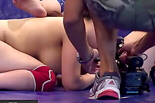 Curvy asian lesbian orally pleases opponent