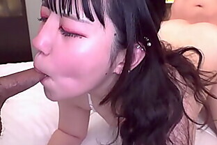Japanese brunette chubby Sana Minami enjoys threesome.