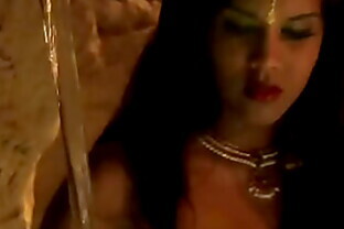 An Arousing Seductive Indian Ritual Dance Gently
