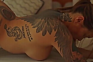 SANKTOR - TATTOOED FLEXIBLE STRIP DANCER MASTURBATES