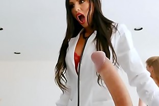First boy girl scene of hot MILF nurse Melissa Lynn