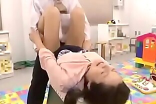 Japanese student take orgasm and sex in library 3