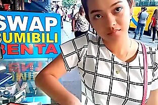 Cute bubble-butt Filipina teen with shaved pussy fucked hard