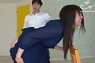 Spankee Caining Young Lady