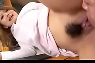 Japanese housewife gets fucked in her kitchen