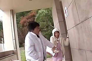Hot Japanese brunette, Sae Sakamoto is a frisky, blowjob queen 40 sec